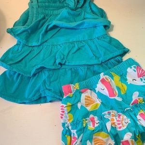 2 piece Carters Summer Tank & Skirt set